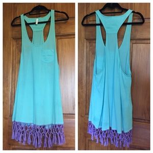 Victoria's Secret Fringe tassel swim cover up